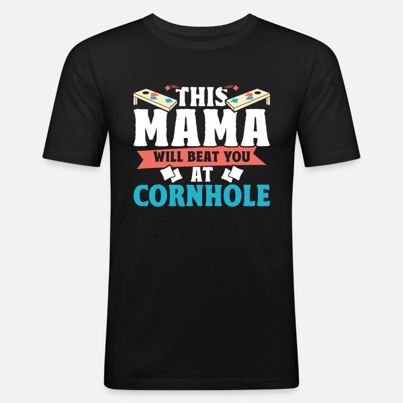 Cornhole - Men's Slim Fit T-Shirt - black