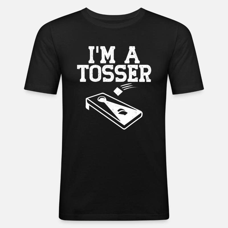 Cornhole - Men's Slim Fit T-Shirt - black