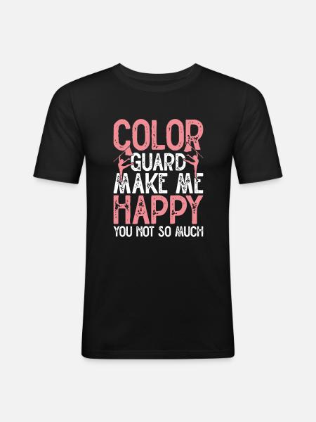 Farbschutz - Männer Slim Fit T-Shirt - Schwarz
