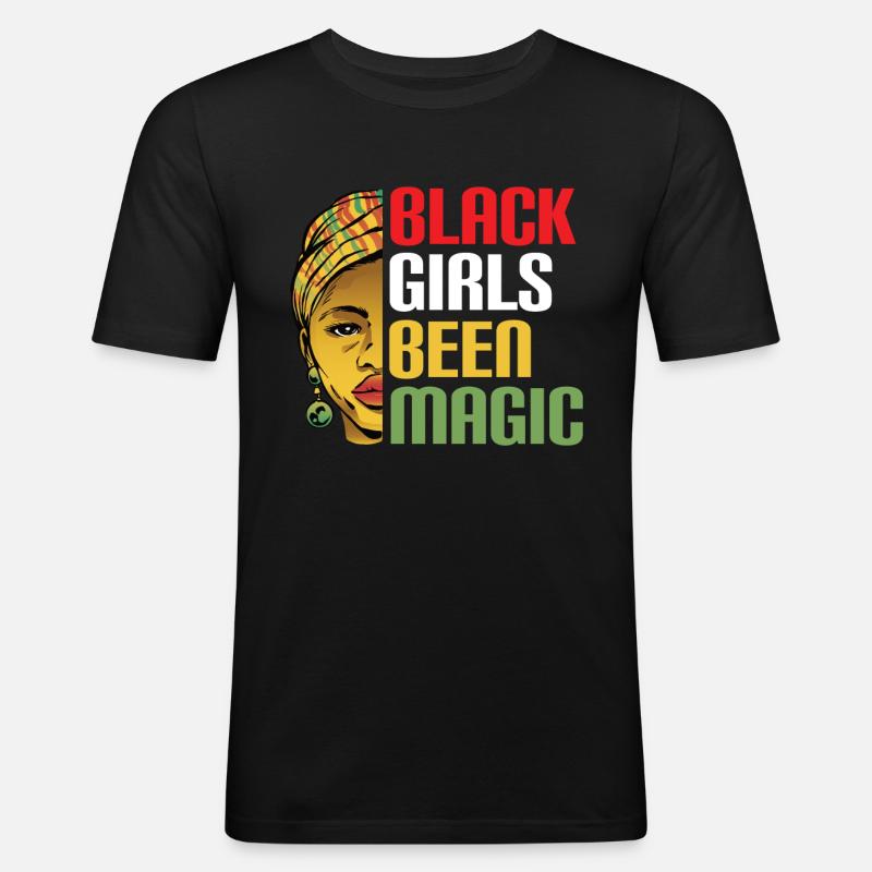 Schwarze Geschichte Monat Juneteenth Afroamerikane - Männer Slim Fit T-Shirt - Schwarz