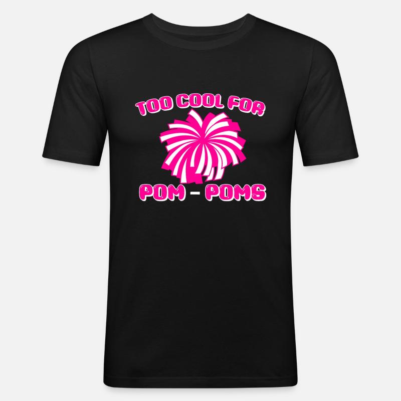 Cheerleadermädchen Cheerleading Jugend - Männer Slim Fit T-Shirt - Schwarz