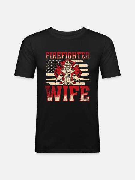 Firefighter Fire Crews ́ - Men's Slim Fit T-Shirt - black