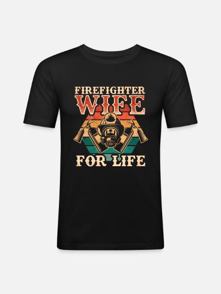 Firefighter Fire Crews ́ - Men's Slim Fit T-Shirt - black