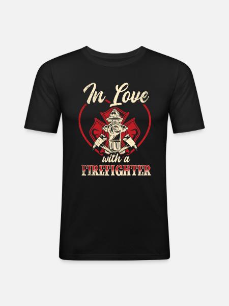 Firefighter Fire Crews ́ - Men's Slim Fit T-Shirt - black