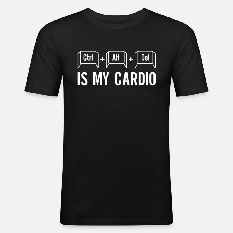 Software Developer, Computer Engineer, Nerd - Men's Slim Fit T-Shirt - black