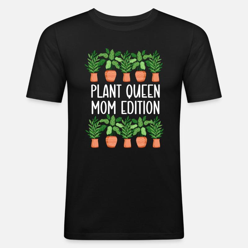 Pflanzenmutter Mutter Gartenpflanzen Blume - Männer Slim Fit T-Shirt - Schwarz