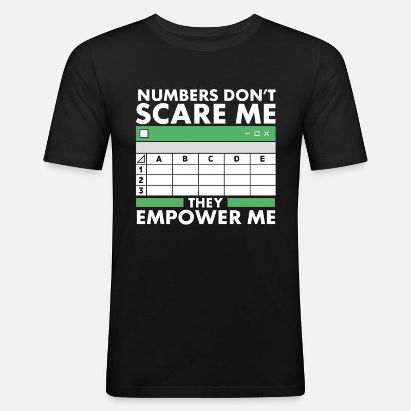 Secrétaire Comptable des Comptables Comptabilité - T-shirt près du corps Homme - noir