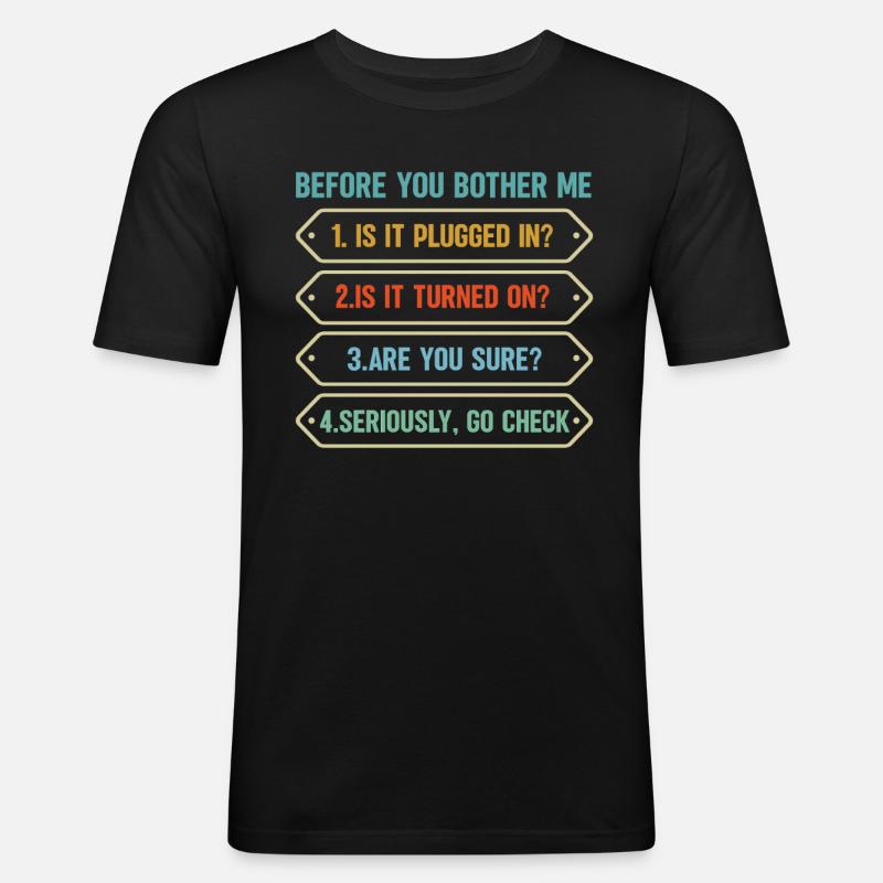 Programmierer Computercodierungssoftwareentwickler - Männer Slim Fit T-Shirt - Schwarz