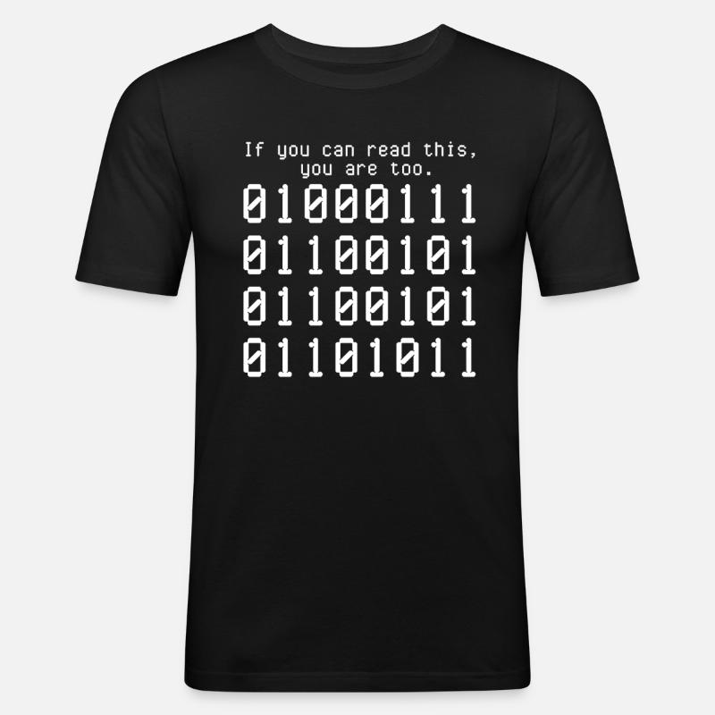 Programmierer Computercodierungssoftwareentwickler - Männer Slim Fit T-Shirt - Schwarz