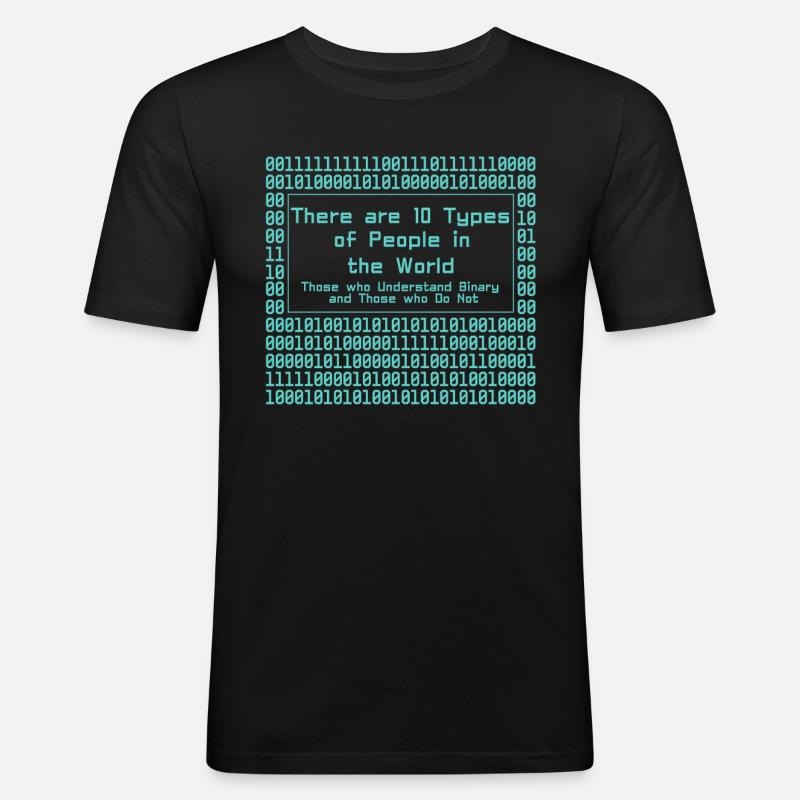 Programmierer Computercodierungssoftwareentwickler - Männer Slim Fit T-Shirt - Schwarz