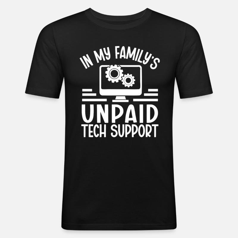 Programmierer Computercodierungssoftwareentwickler - Männer Slim Fit T-Shirt - Schwarz