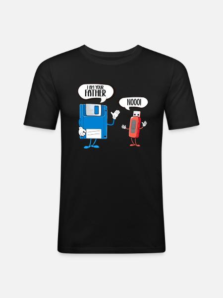 Programmierer Computercodierungssoftwareentwickler - Männer Slim Fit T-Shirt - Schwarz