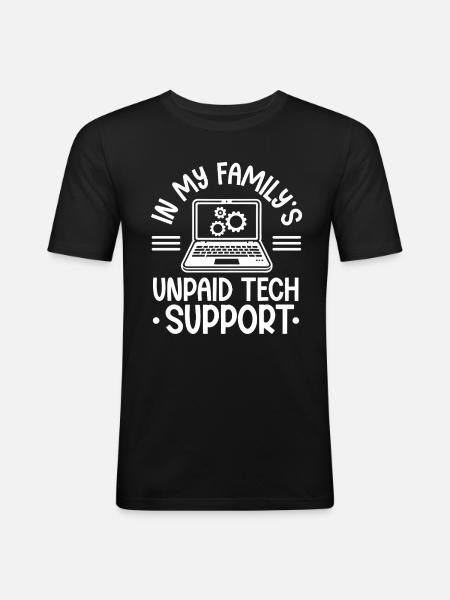 Programmierer Computercodierungssoftwareentwickler - Männer Slim Fit T-Shirt - Schwarz