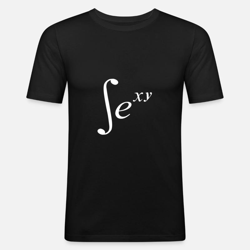 sexy math mathematician methenerd - Men's Slim Fit T-Shirt - black
