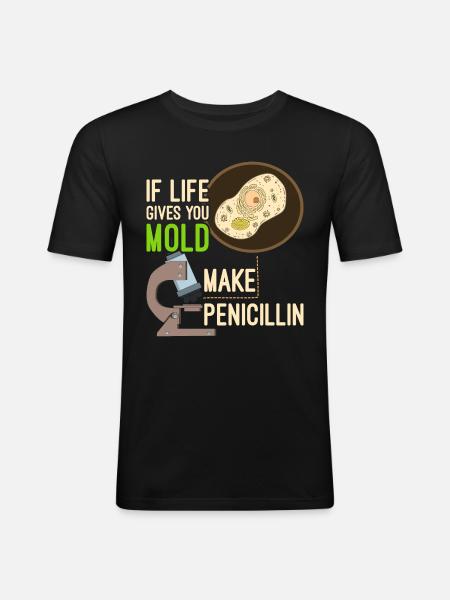 biology - Men's Slim Fit T-Shirt - black