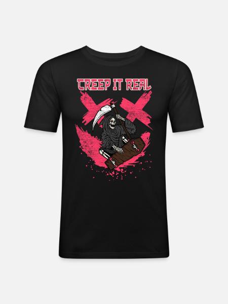 Creap It Real - Men's Slim Fit T-Shirt - black