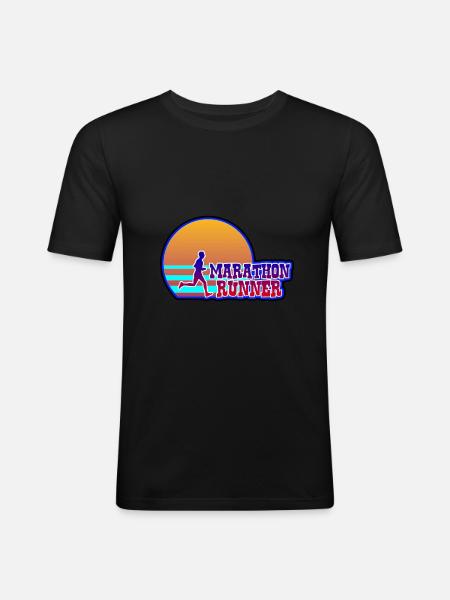 Marathon runner - Marathon Runner - Men's Slim Fit T-Shirt - black