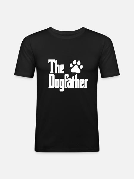 The Dogfather - Herre Slim Fit T-Shirt - sort