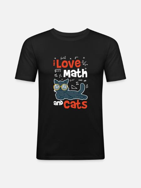 Maths - Men's Slim Fit T-Shirt - black