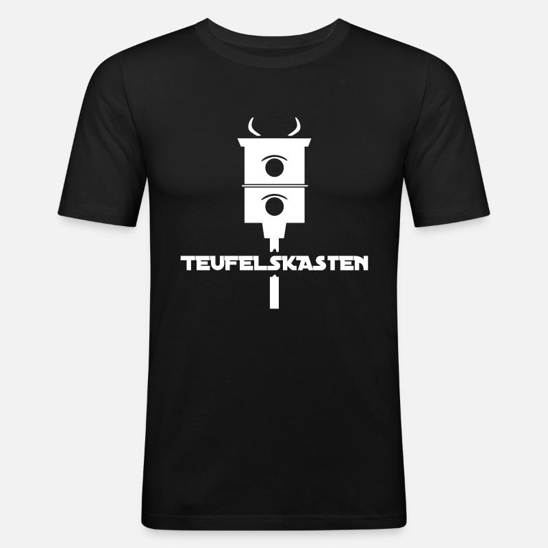 Devil Box - Men's Slim Fit T-Shirt - black