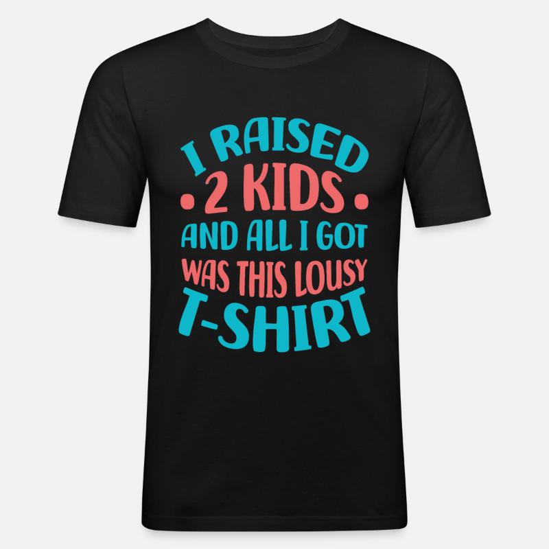 Mutter - Männer Slim Fit T-Shirt - Schwarz