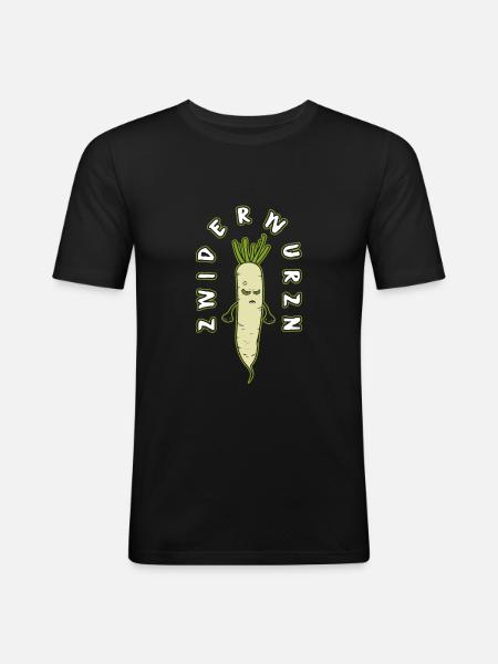 Granted vegetables - Men's Slim Fit T-Shirt - black