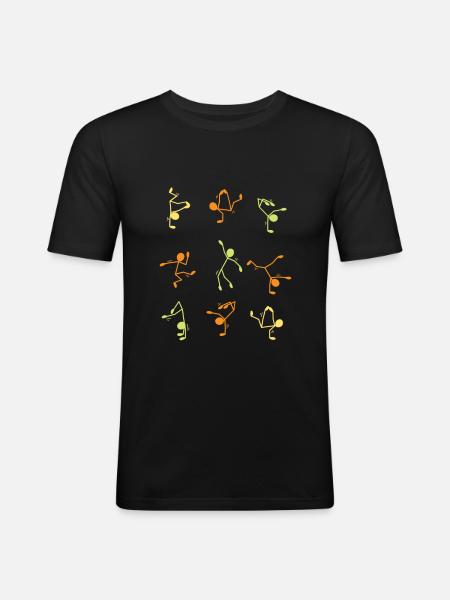 Breakdance - Men's Slim Fit T-Shirt - black