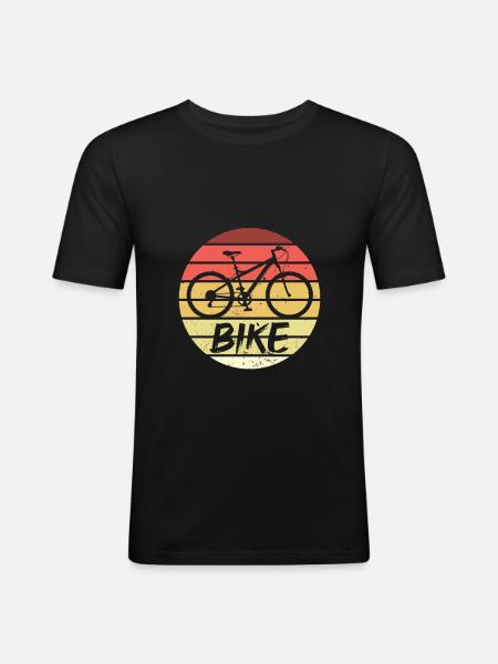 To go biking - Men's Slim Fit T-Shirt - black