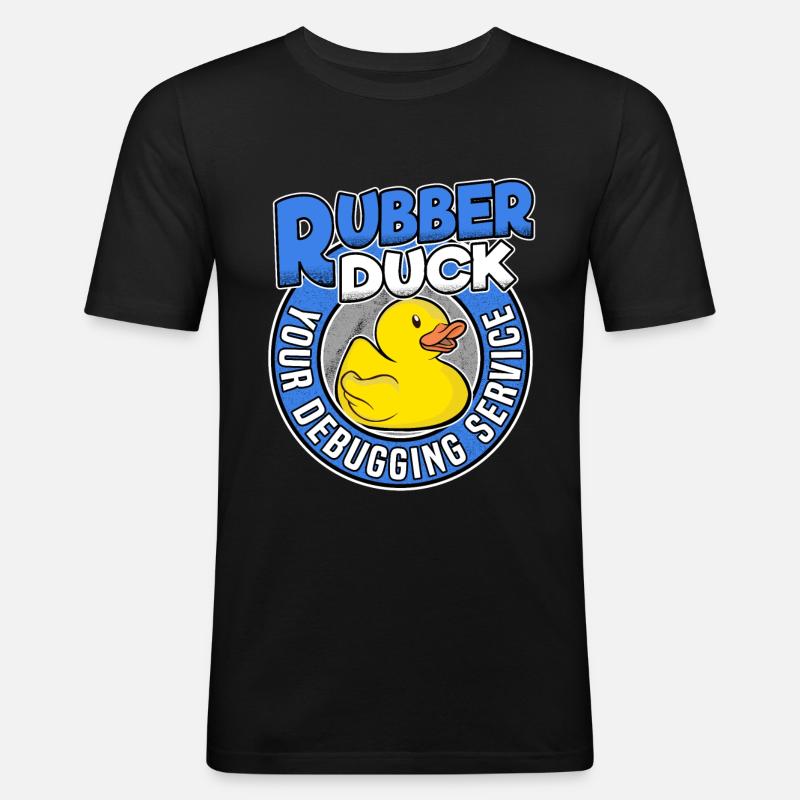 Programmeurs Canard Programmation Debugging Drôle - T-shirt près du corps Homme - noir