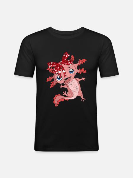 Axolotl - Men's Slim Fit T-Shirt - black