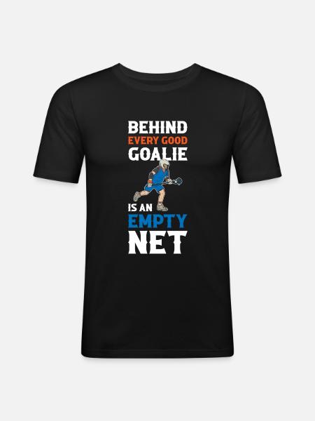 Lax Goalie Lacrosse Gift - Men's Slim Fit T-Shirt - black