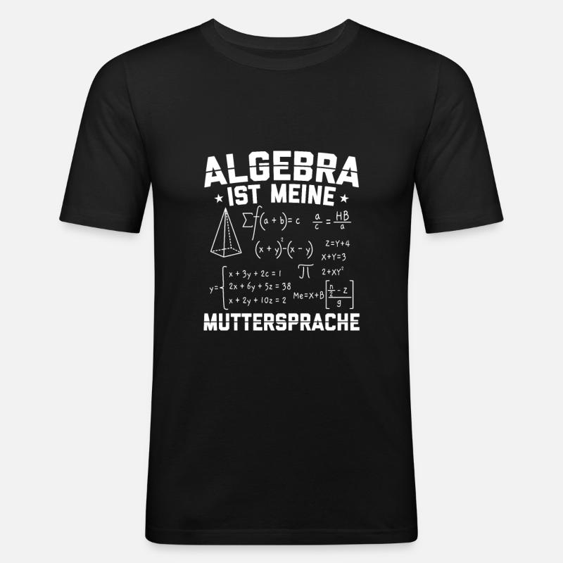 Gift idea Mathematician | Math Mathematics - Men's Slim Fit T-Shirt - black