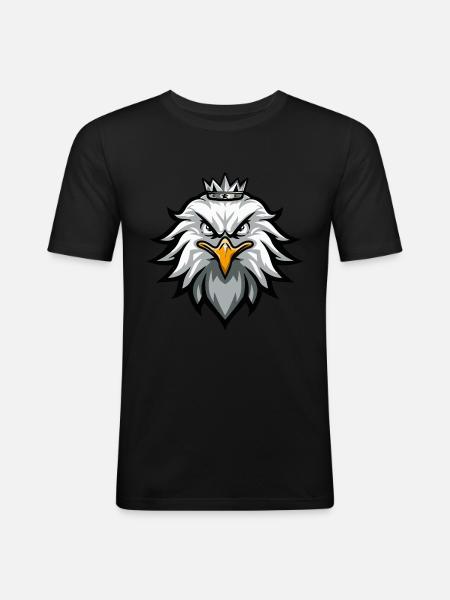 Eagle Crown - Men's Slim Fit T-Shirt - black