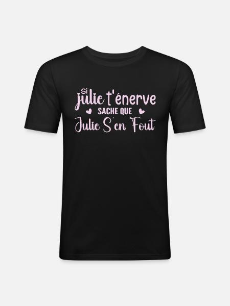 Julie - Men's Slim Fit T-Shirt - black