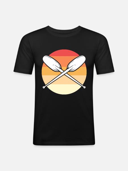 Kayak Kayak - T-shirt près du corps Homme - noir