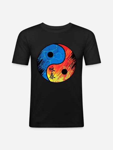 Wing Chun - Men's Slim Fit T-Shirt - black