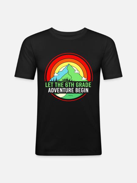 6th Grade - Men's Slim Fit T-Shirt - black