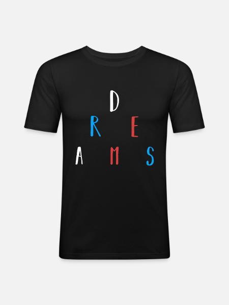 dreams - Men's Slim Fit T-Shirt - black