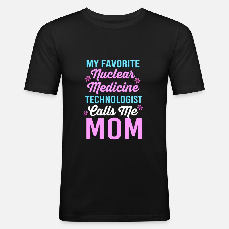 Nuklear Nuklearmedizin Atom Radiologie - Männer Slim Fit T-Shirt - Schwarz
