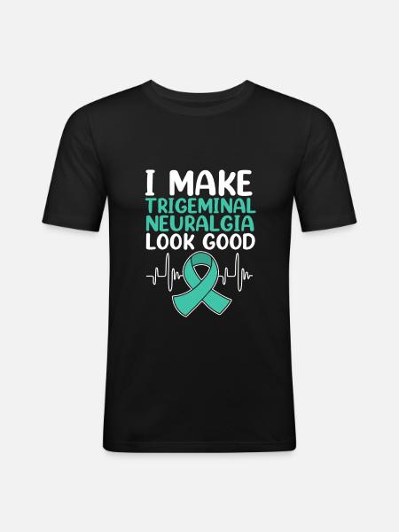 Trigeminal neuralgia - Men's Slim Fit T-Shirt - black