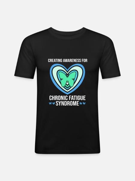 ME CFS - Men's Slim Fit T-Shirt - black