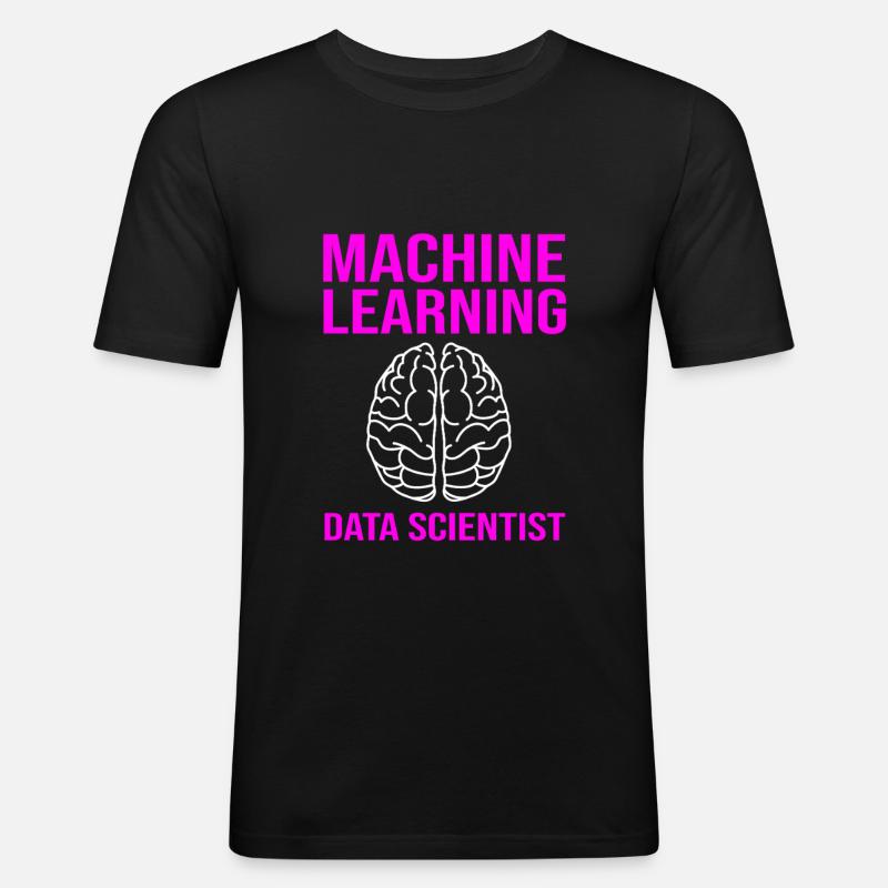 Coder Programmierer GPT - Männer Slim Fit T-Shirt - Schwarz