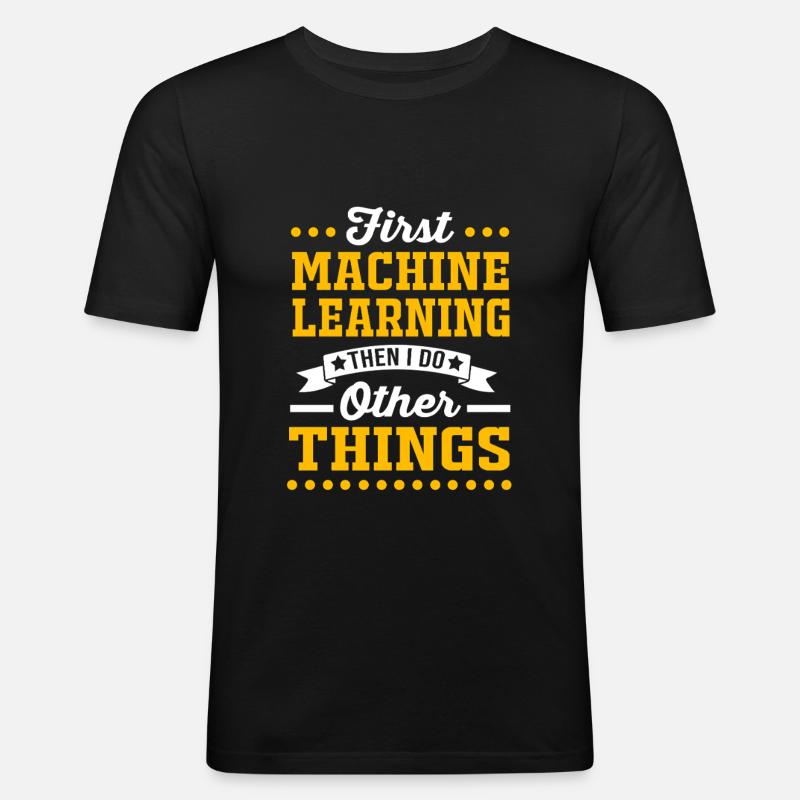 Programmer Coder GPT - Men's Slim Fit T-Shirt - black