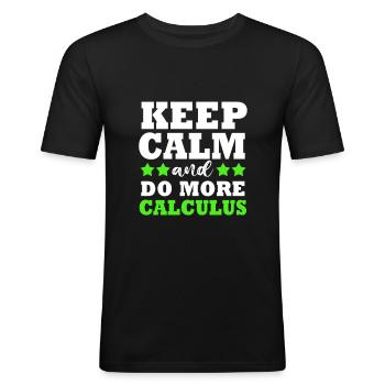 math mathematician - Men's Slim Fit T-Shirt - black - Front - Nik (191cm)