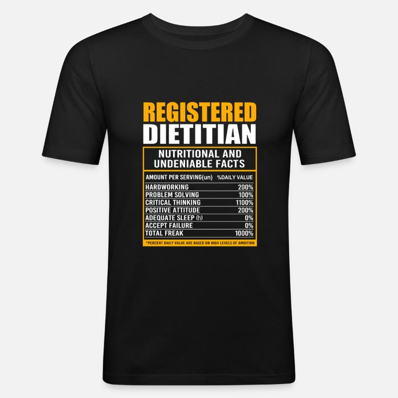 Diätassistent Diät - Männer Slim Fit T-Shirt - Schwarz
