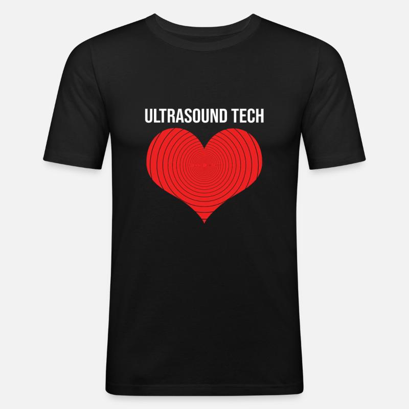 Ultraschalltechniker Ultraschall Techniker - Männer Slim Fit T-Shirt - Schwarz