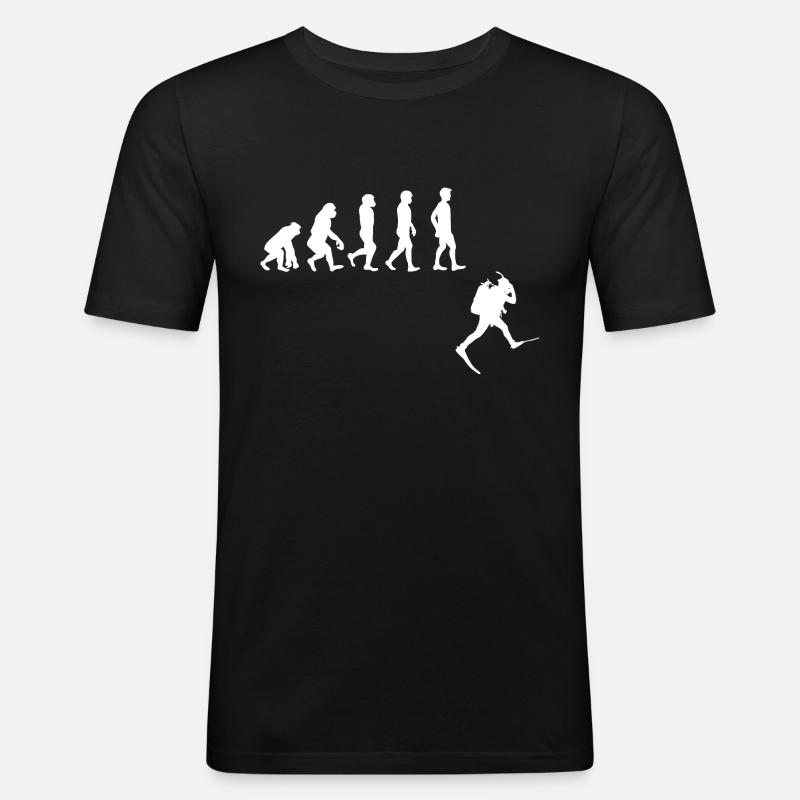Evolution Freediving Free Diving Plongée - Men's Slim Fit T-Shirt - black