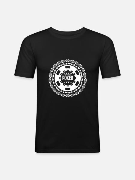 Poker Chip (w) - Men's Slim Fit T-Shirt - black