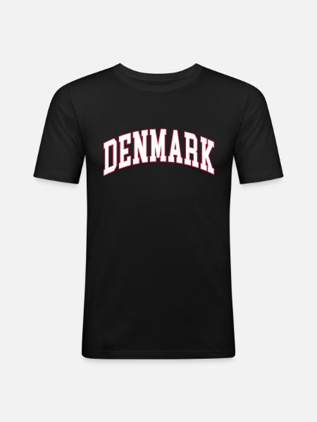 Denmark denmark - Men's Slim Fit T-Shirt - black