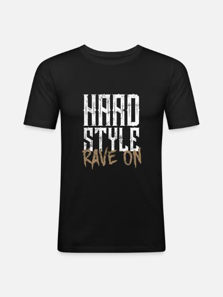 Hardstyle rave music - Men's Slim Fit T-Shirt - black